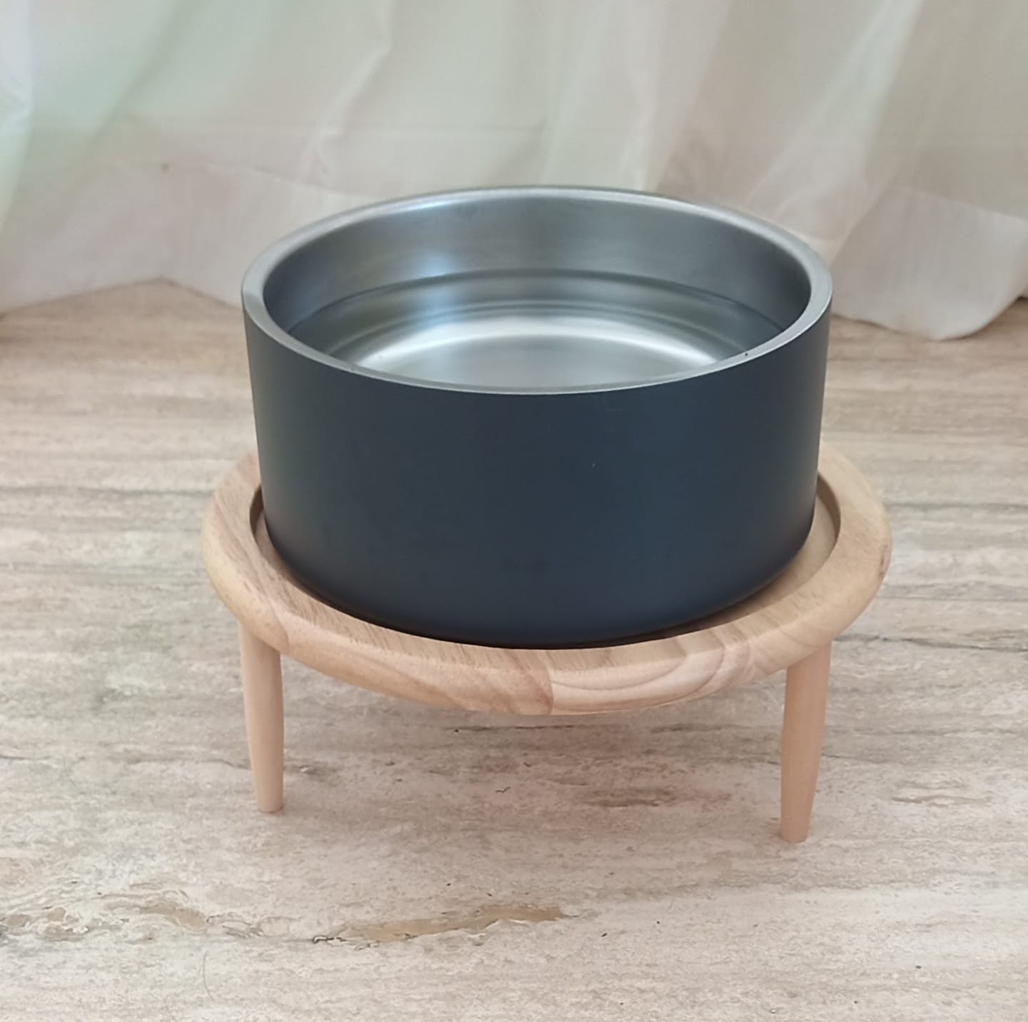 Customer photo review of Ceramic Slow Feeder Pet Bowl for Dogs and Cats