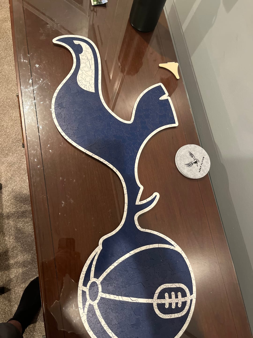 Customer photo review of Tottenham Hotspur FC® Logo - Wooden Puzzle