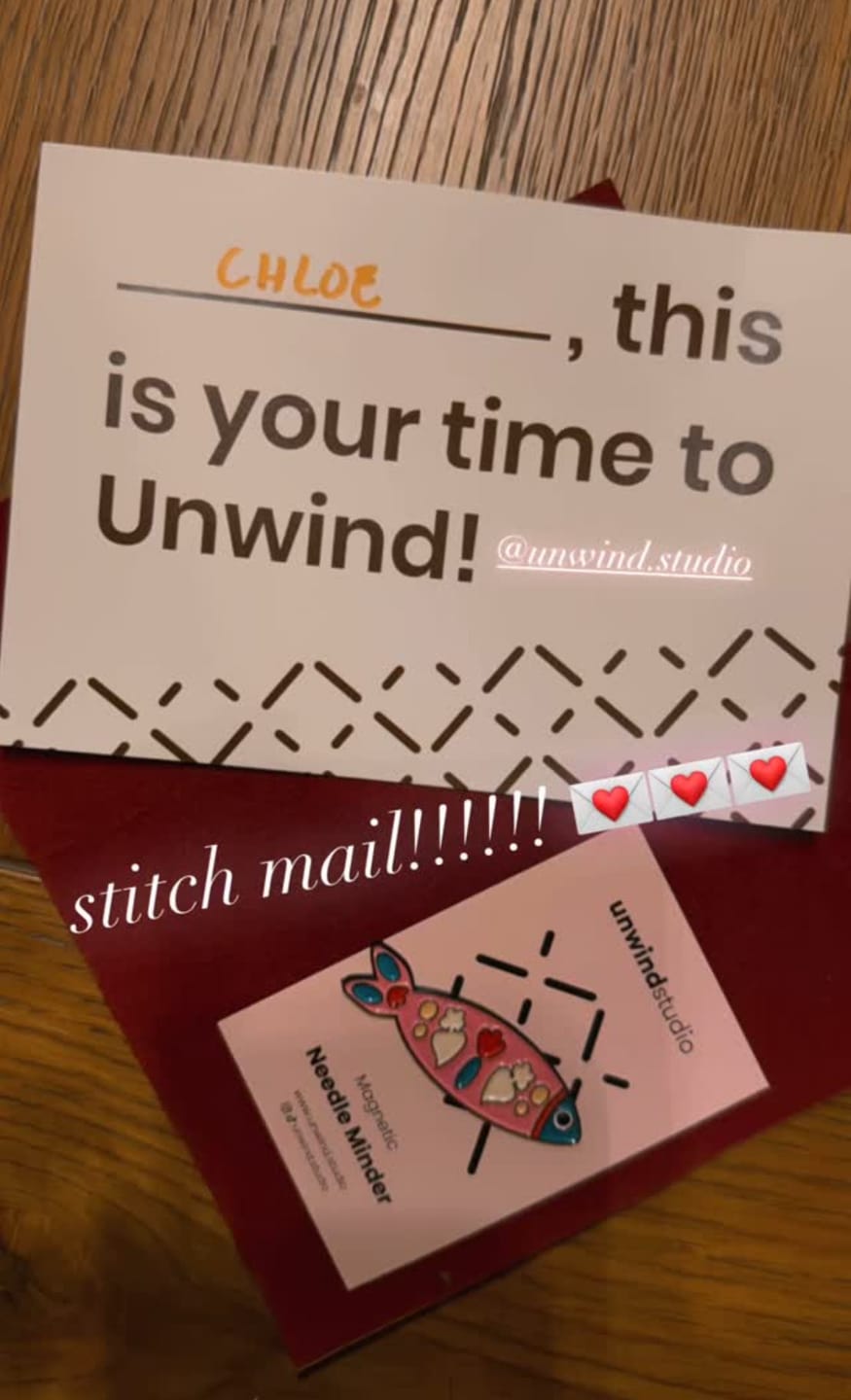 Customer photo review of Needle Minder Portuguese Sardine Magnet (enamel pin)