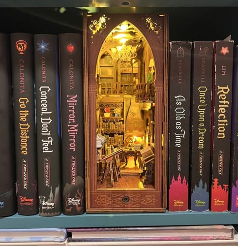 Customer photo review of Library of Books DIY Book Nook