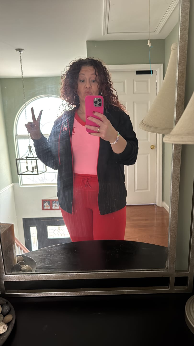 Customer photo review of Zumba Haus High Waisted Jogger Leggings