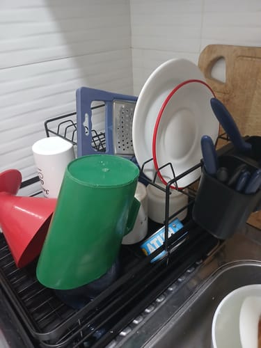 Customer photo review of Escurridor Secaplatos Vajilla 2 Pisos Con Bandeja