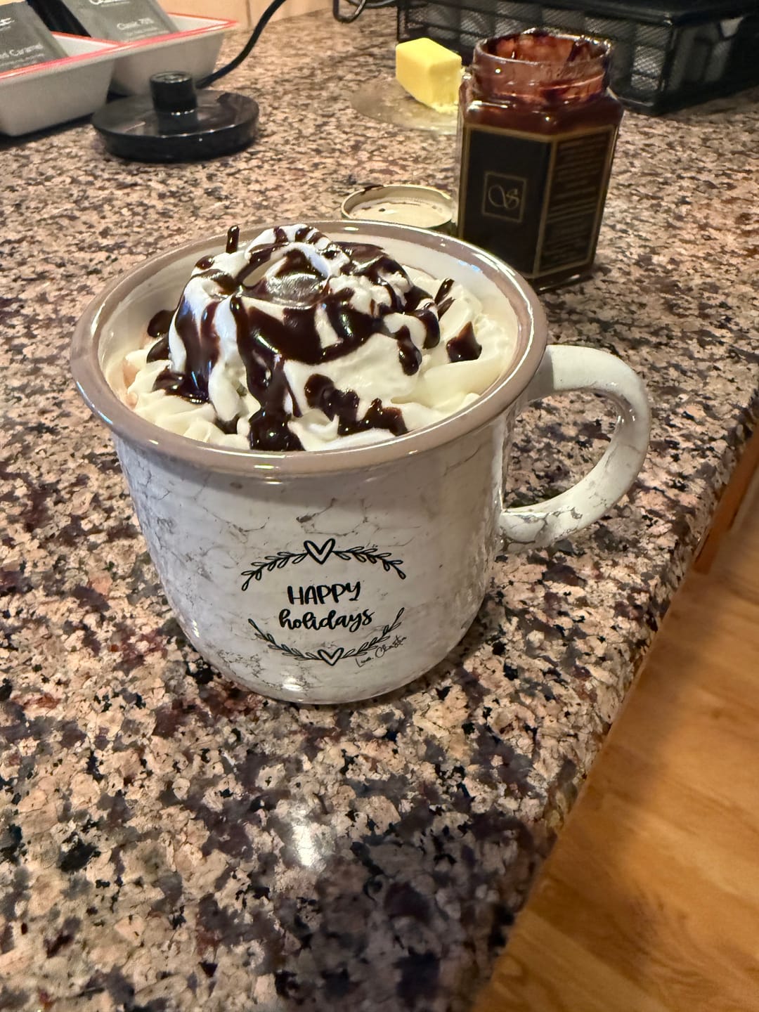 Customer photo review of Classic 70% Hot Chocolate Flakes