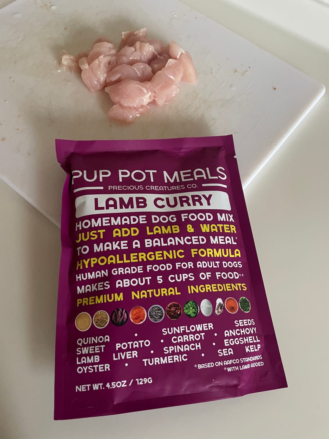 Customer photo review of Lamb Curry (Hypoallergenic)