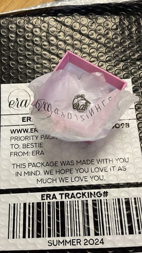 Customer photo review of Silver Era Logo Studs