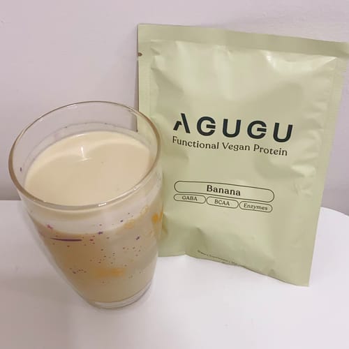 Customer photo review of 全素 豌豆蛋白飲－隨手包｜香蕉牛奶風味