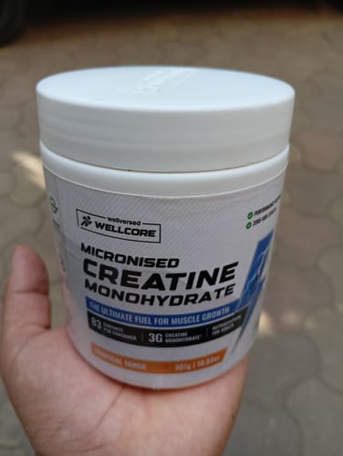 Customer photo review of Wellcore - Pure Micronised Creatine Monohydrate (307g, 83Servings) Tropical Tango