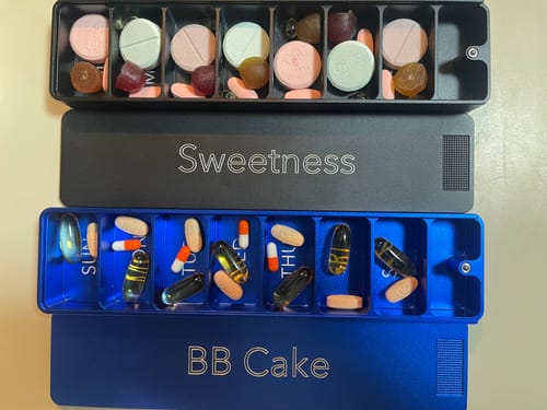 Customer photo review of Weekly Vitamin Cases (2-Pack)