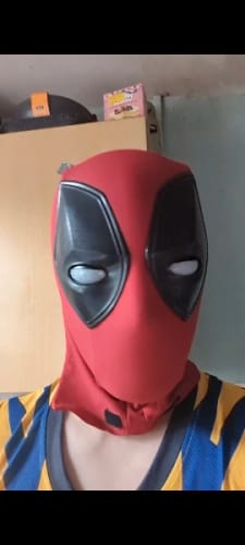 Customer photo review of [NEW] Spidey Gear™ - Deadpool Mask