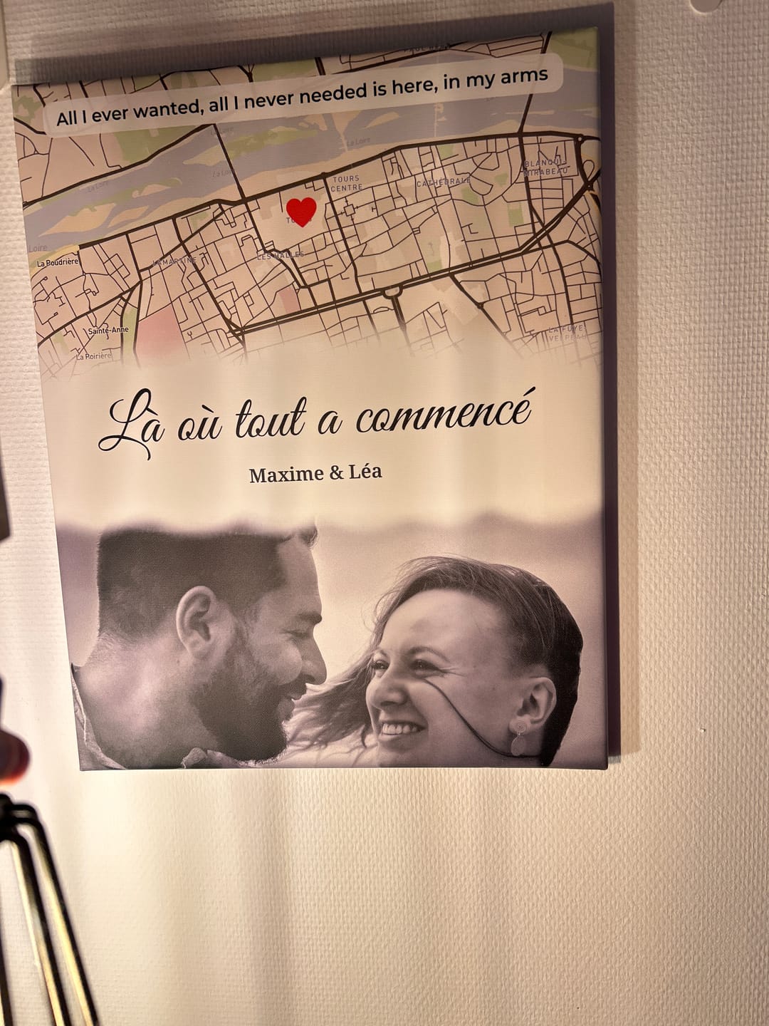 Customer photo review of Là où tout a commencé - Affiche personnalisée