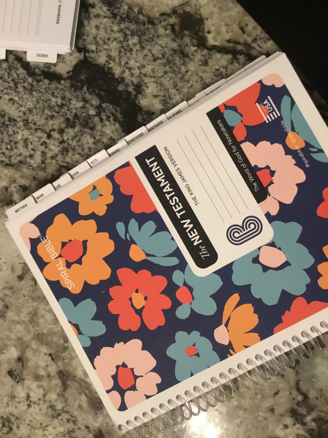Customer photo review of Spiral Bible™ Tabs