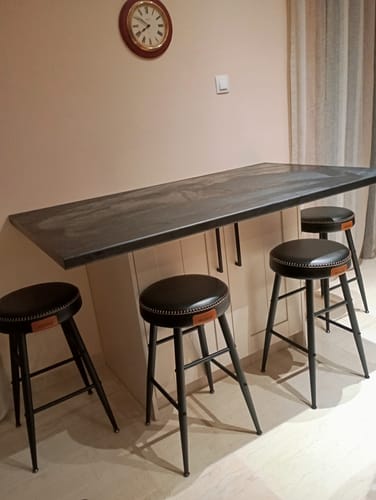 Customer photo review of Σκαμπό για Πάσο Κουζίνας σετ 4 τεμ Ημίσκαμπο 63εκ Μπαρ EKHO Δερματίνη Ρετρό Στυλ LB-C280K01