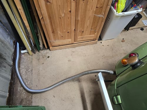 Customer photo review of Stainless Steel Flexible Exhaust Pipe 38mm 1m