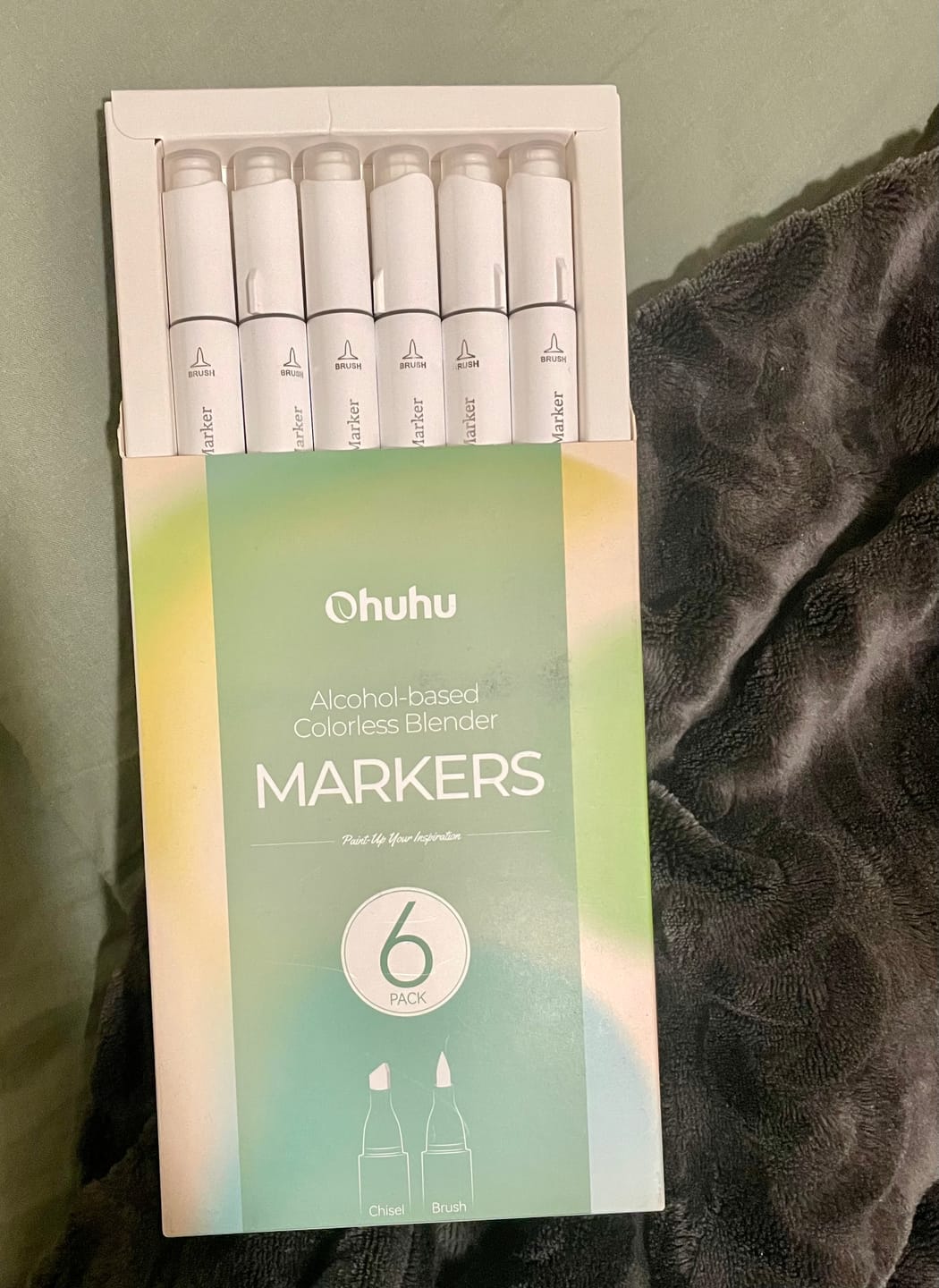 Customer photo review of Ohuhu Honolulu Colorless Blender Marker - Pack of 6