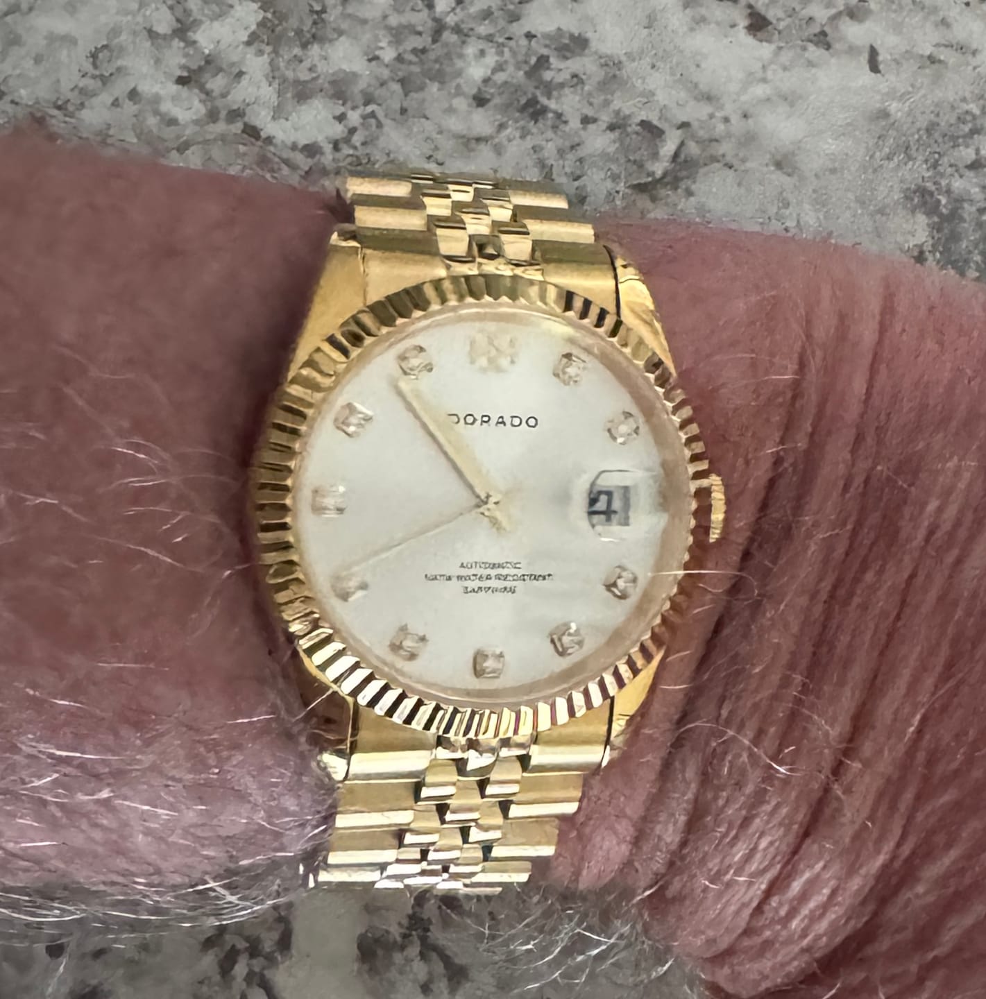 Customer photo review of 36mm DORADO Gold Timeless Watch