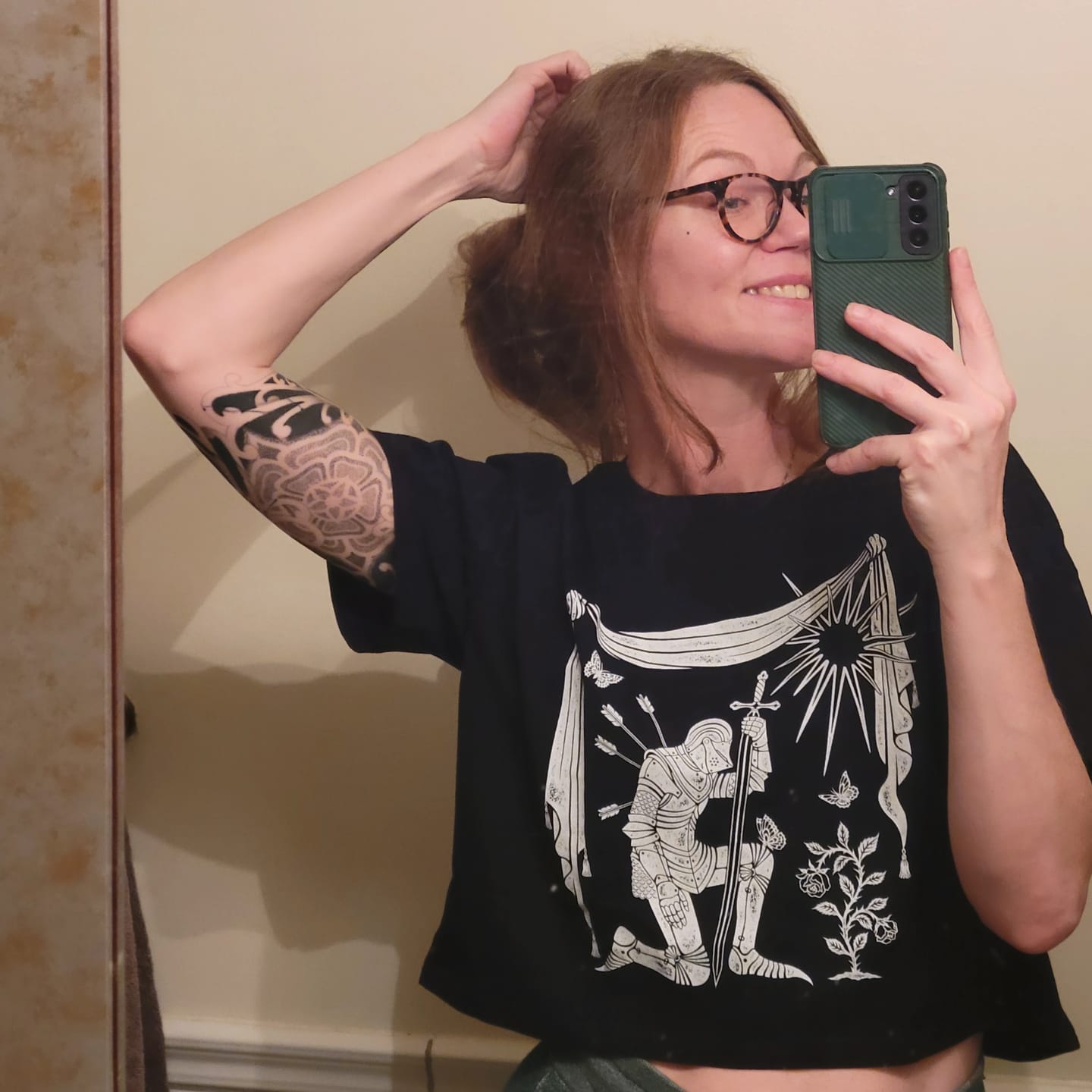 Customer photo review of Acceptance Crop Tee