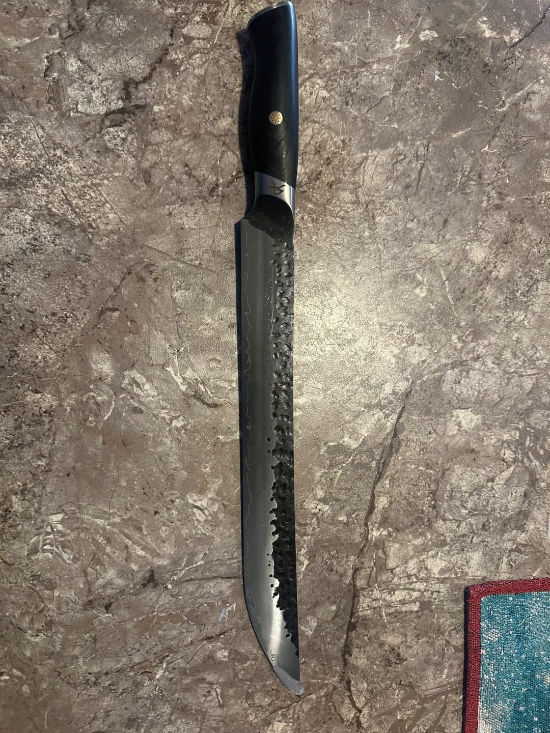 Customer photo review of Handmade Brisket Knife