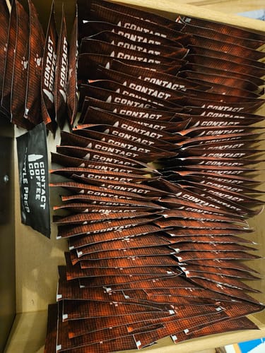 Customer photo review of 100 Single Serve Coffee Brew Bags | Red On!