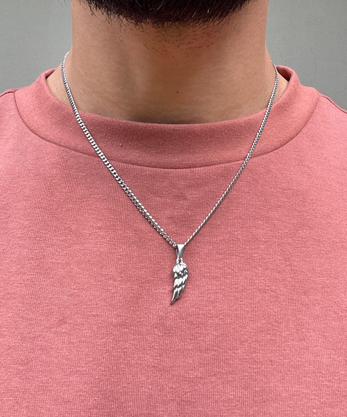 Customer photo review of Silver compass necklace