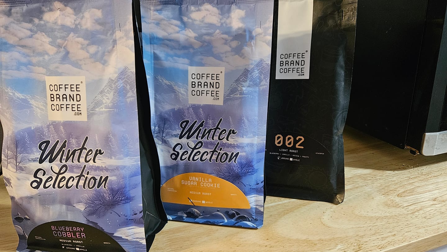 Customer photo review of Blueberry Cobbler Flavored Coffee