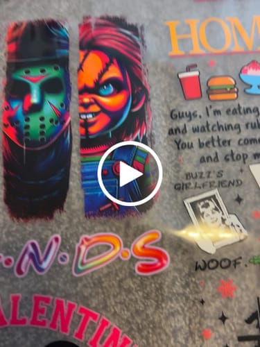 Customer video review of Custom DTF Transfer By Size