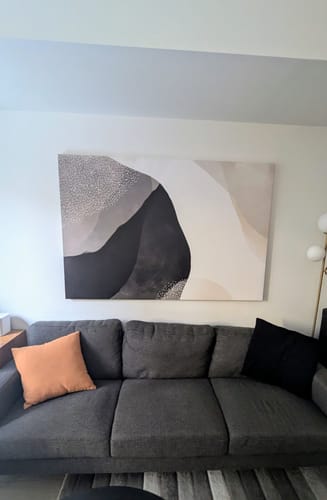 Customer photo review of 'Neutral Minimalist' Framed Canvas
