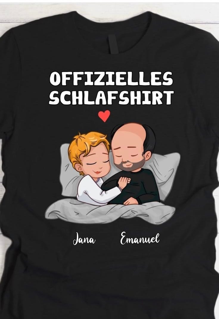 Customer photo review of Offizielles Schlafshirt - Personalisiertes T-Shirt für Paare