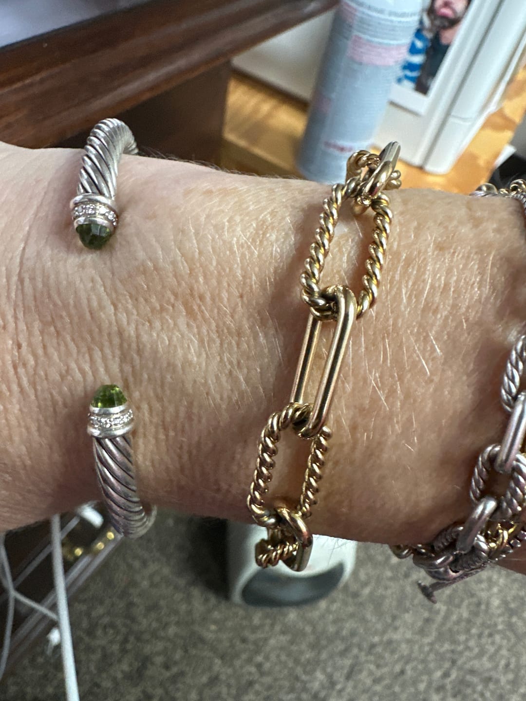 Customer photo review of Statement Rope Paperclip Bracelet