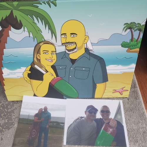 Customer photo review of Turn Me Yellow — Digital Portrait