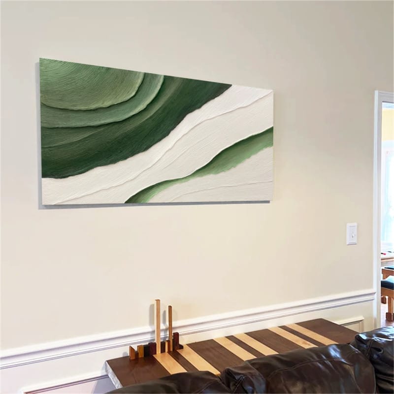 Customer photo review of Minimalist Textured Painting Canvas #MT006