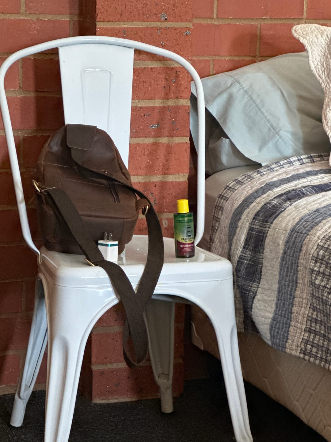 Customer photo review of Cowhide Leather Sling Bag