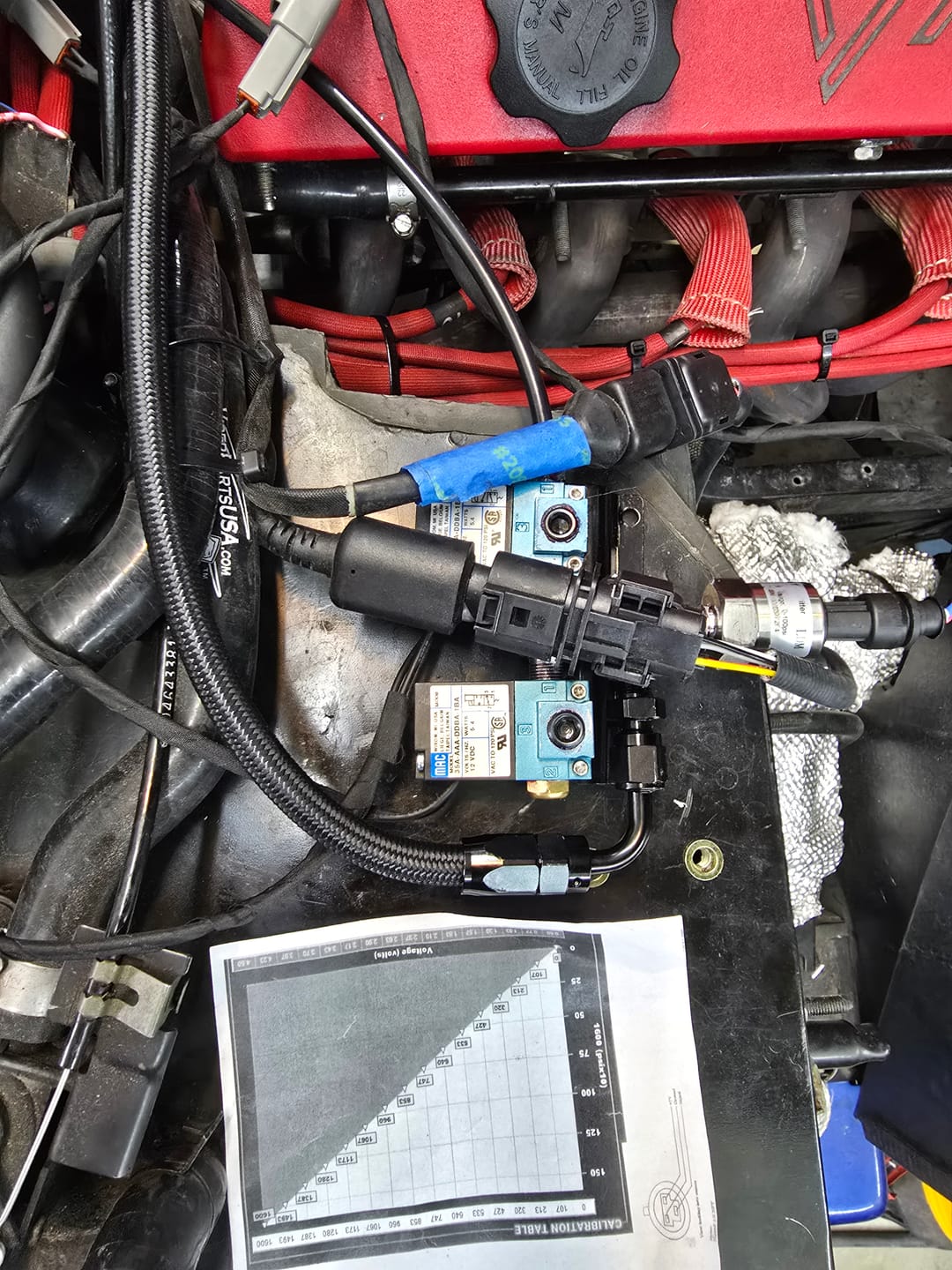Customer photo review of MAC Valve (Holley CO2 Boost Control Solenoid) Straight Solenoid Mounting Bracket 21-10006