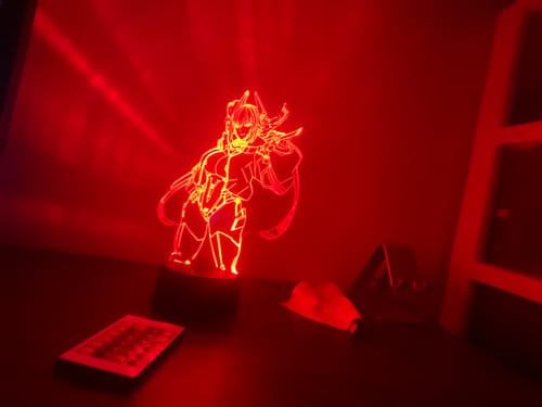 Customer photo review of Zentreya Otaku Lamp (VShojo)