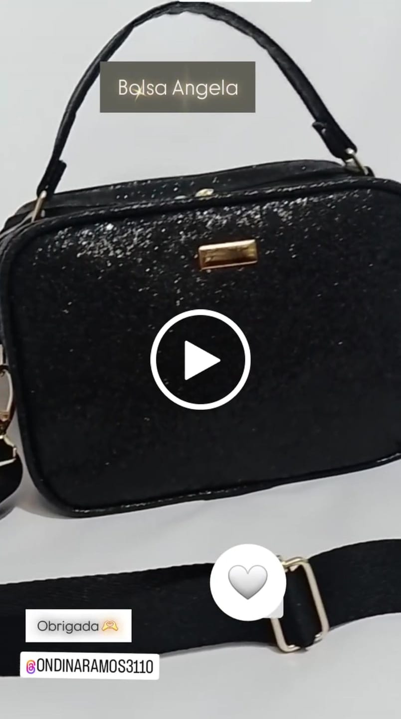 Customer video review of SHINE GLITTER 0,8MM COM FUNDO SPUN COR PRETO