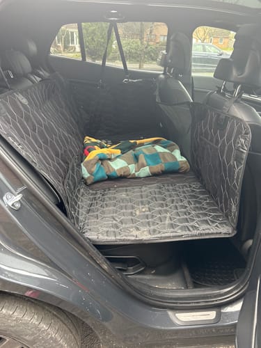Customer photo review of Rear Car Seat Extender for Dogs