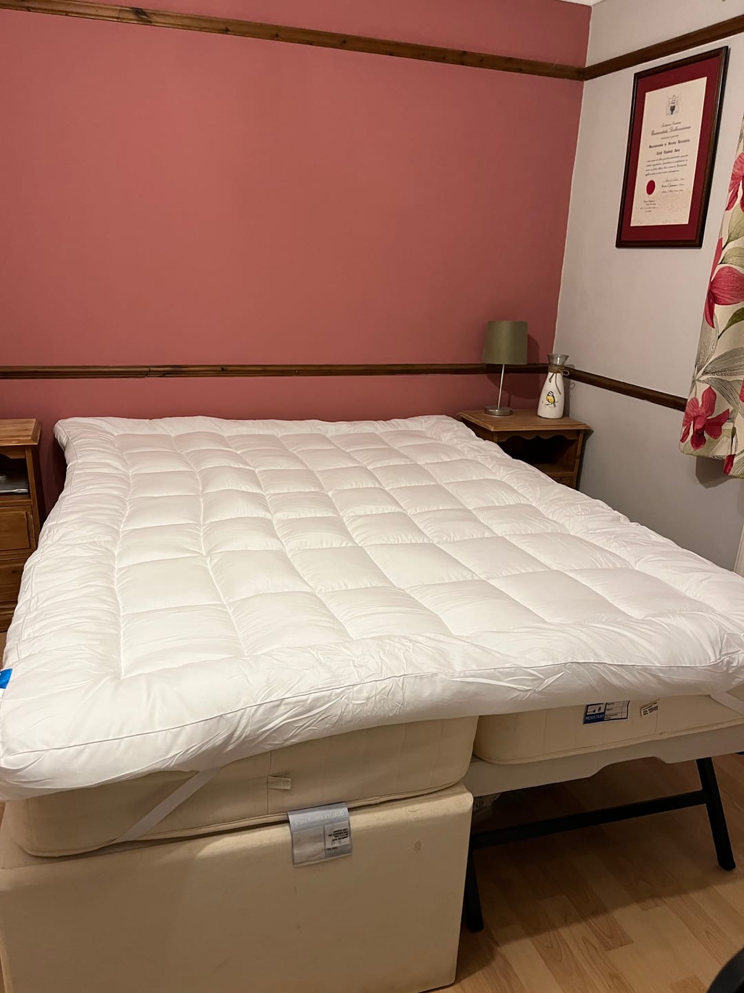 Customer photo review of 10cm Microfiber Mattress Topper