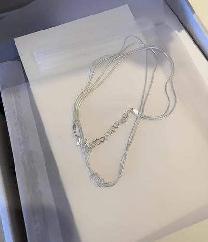 Customer photo review of Tie The Knot - Necklace!