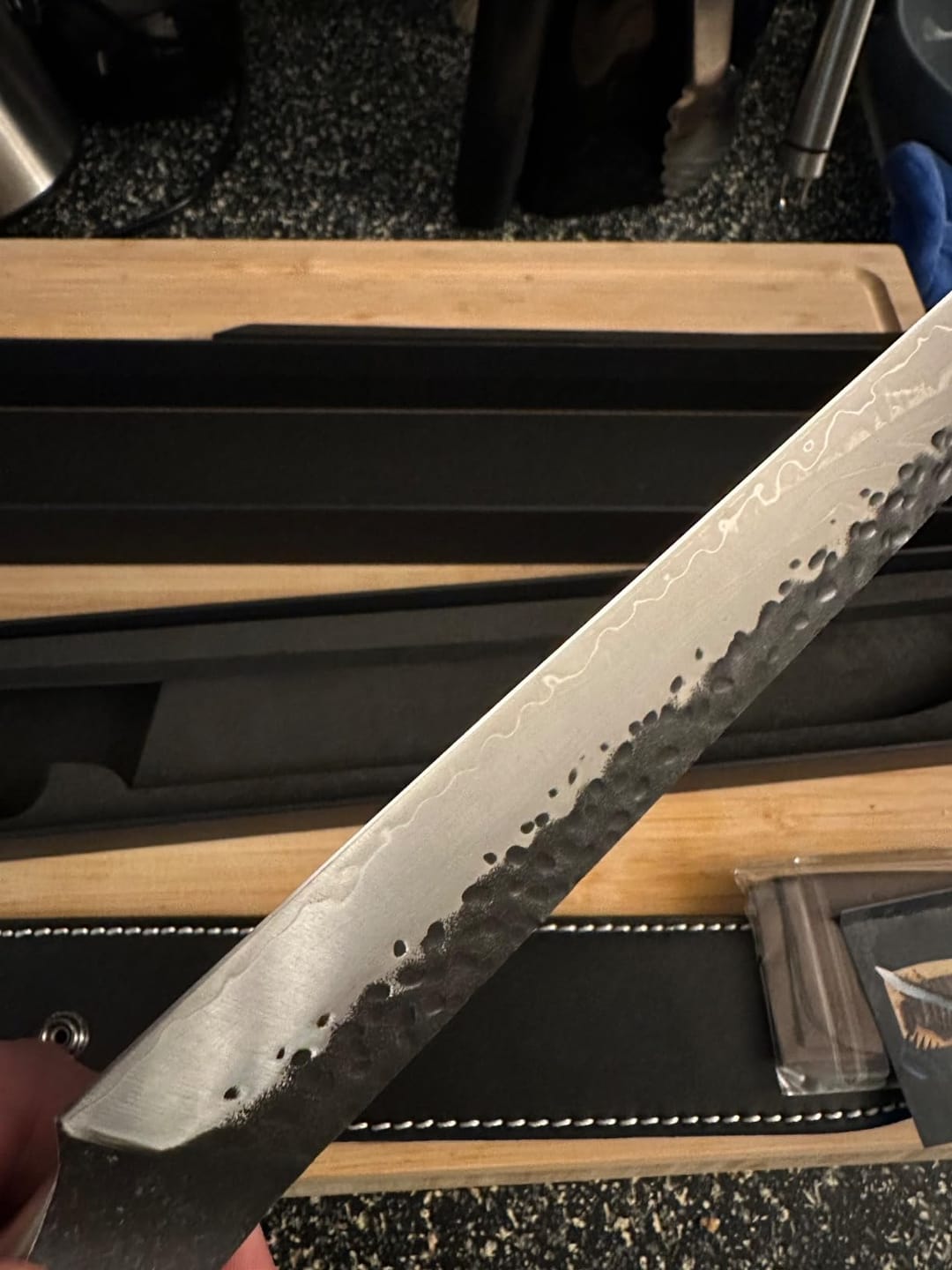 Customer photo review of Handmade Brisket Knife
