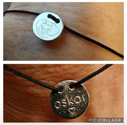 Customer photo review of Sterling Silver Friendship Bracelet