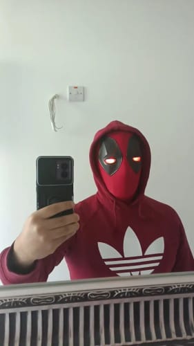 Customer photo review of [NEW] Spidey Gear™ - Deadpool Mask