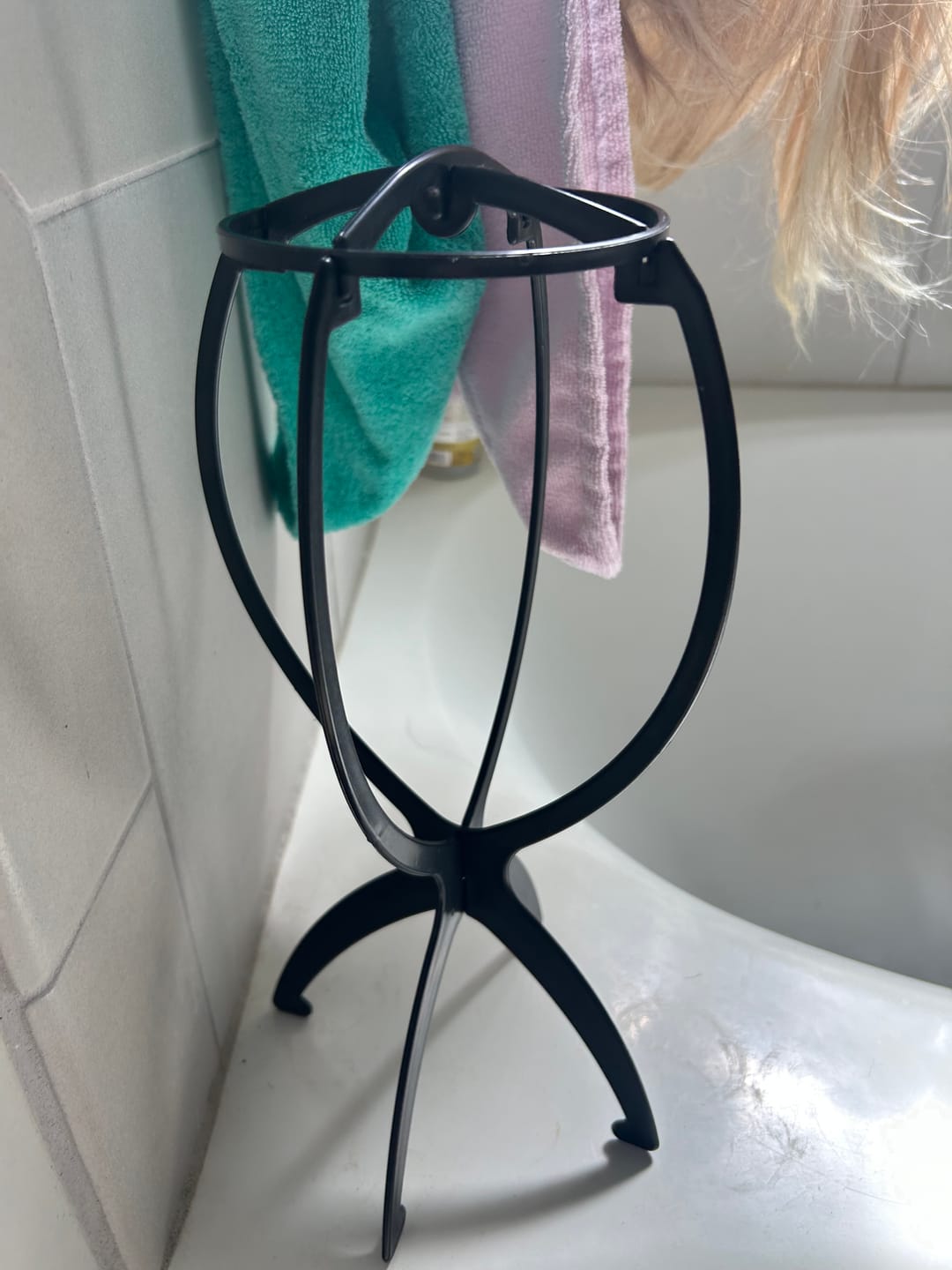 Customer photo review of WIG DRYING STAND