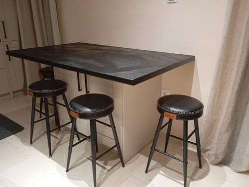 Customer photo review of Σκαμπό για Πάσο Κουζίνας σετ 4 τεμ Ημίσκαμπο 63εκ Μπαρ EKHO Δερματίνη Ρετρό Στυλ LB-C280K01