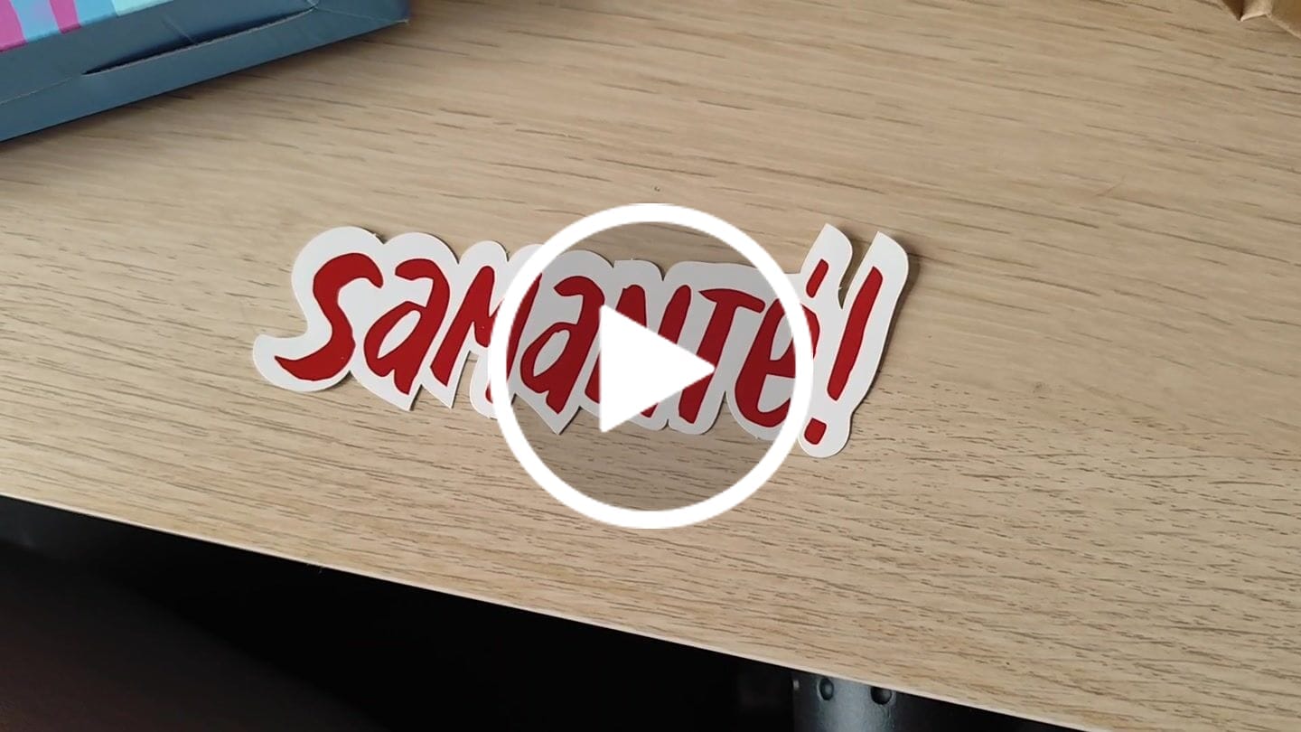Customer video review of Pack de pegatinas blancas