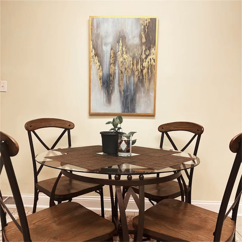 Customer photo review of Abstract Painting Canvas #AP017
