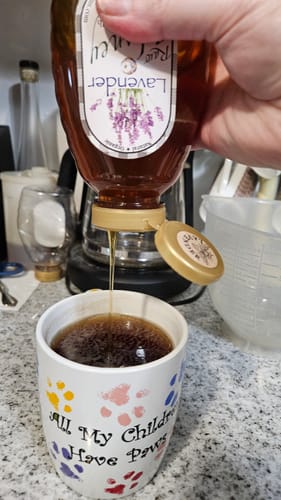 Customer photo review of Lavender Infused Honey