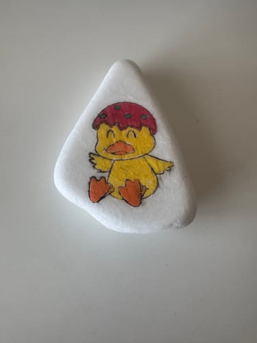 Customer photo review of 12/15 Stuks Santorini Schilderstenen 3-8 cm 1,5 KG Happy Stones + QR Codes voor de App