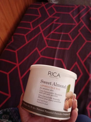 Customer photo review of Rica Sweet Almond Liposoluble Wax 400ml