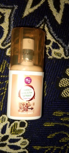 Customer photo review of Sweet Breath Spray (Clove Mint)