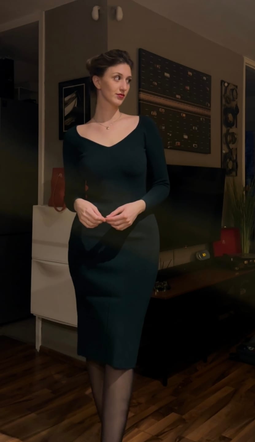 Customer photo review of Vanessa Knit Dress