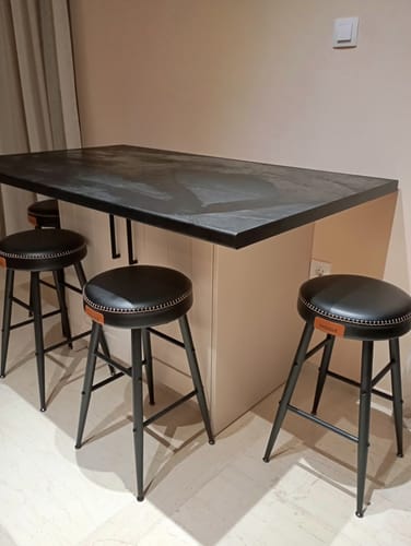 Customer photo review of Σκαμπό για Πάσο Κουζίνας σετ 4 τεμ Ημίσκαμπο 63εκ Μπαρ EKHO Δερματίνη Ρετρό Στυλ LB-C280K01